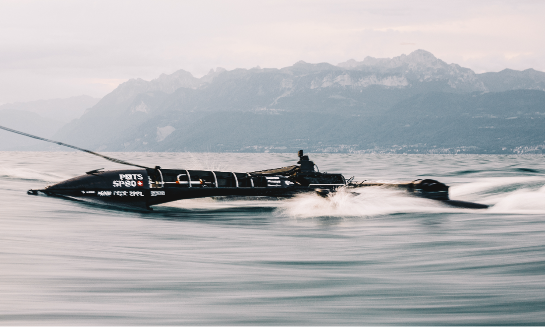 Swiss graduates build futuristic boat designed to beat sailing speed record
