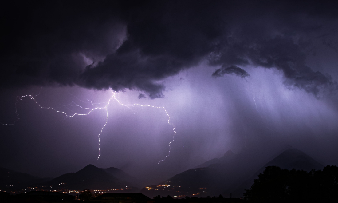 Locals evacuated after violent thunderstorms sweep across Switzerland 