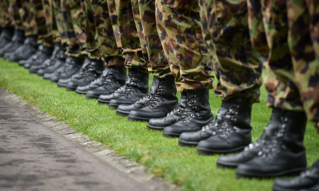 Swiss soldiers spent more than 121.000 nights in hotels in 2022