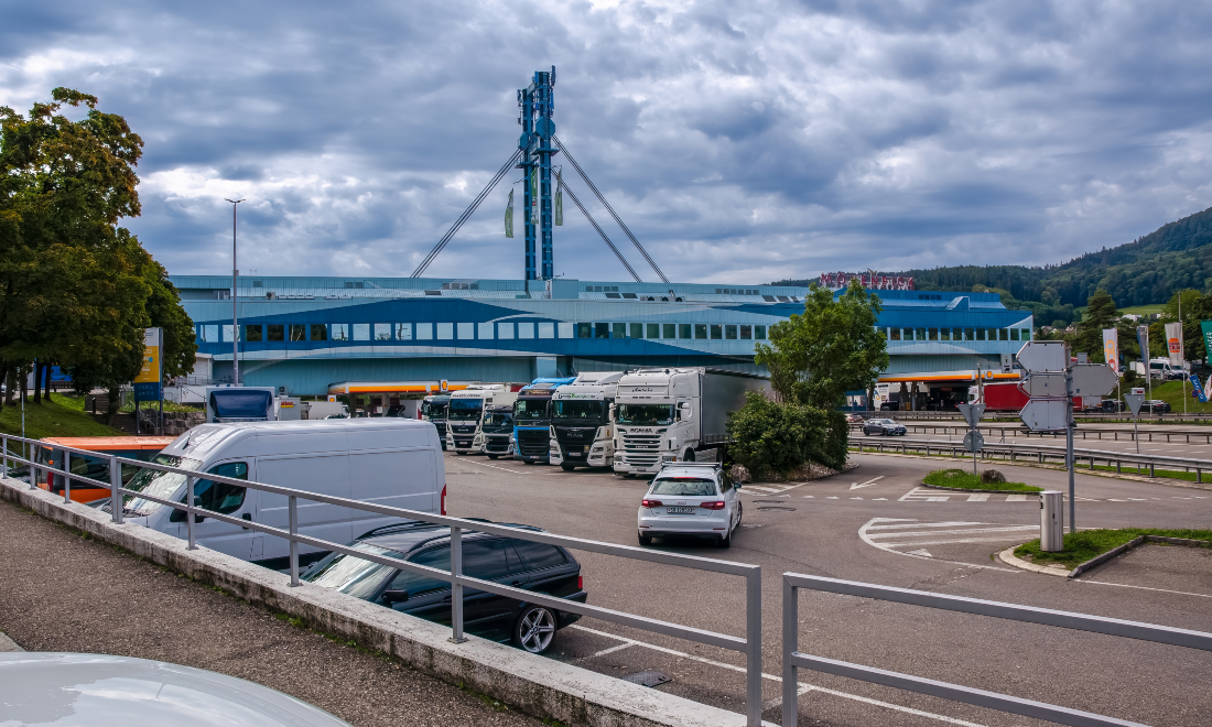 Apartment in Swiss motorway services advertised for 1.550 francs a month