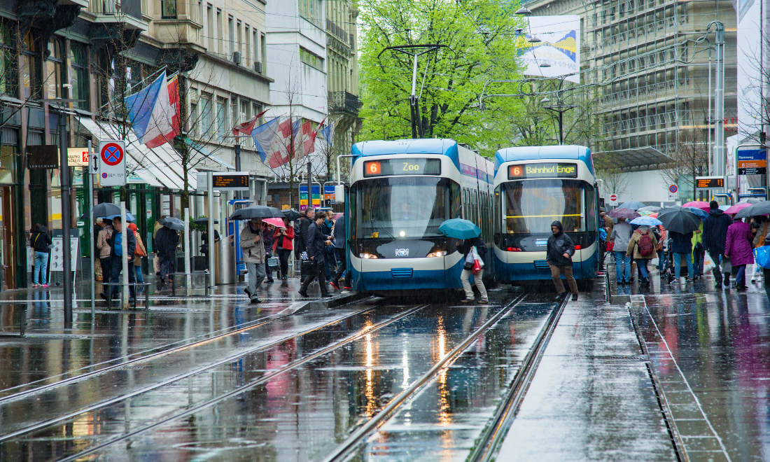 Weather warnings issued as heavy rain grips Switzerland